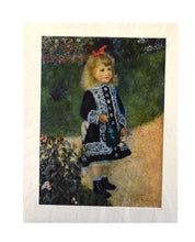 Load image into Gallery viewer, A Girl with a Watering Can" after Pierre-Auguste Renoir - Vintage Lithograph Print (15" x 19")