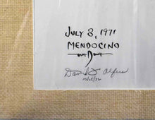 Load image into Gallery viewer, Original Abstract Ink Drawing, Dated 1971, Mendocino (Signed)