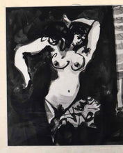 Load image into Gallery viewer, Painter and Model - Black and White Lithograph after Pablo Picasso (13" x 15")