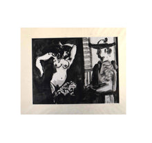 Load image into Gallery viewer, Painter and Model - Black and White Lithograph after Pablo Picasso (13" x 15")