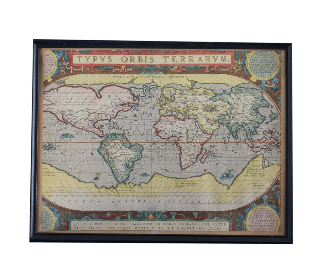 Typus Orbis Terrarum - The World Map of Abraham Ortelius (1570)