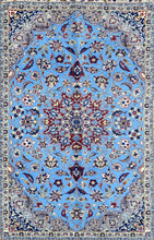 Load image into Gallery viewer, Vintage Persian Isfahan Wool &amp; Silk Rug