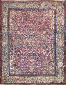 Antique Kerman Persian Rug Circa 1910