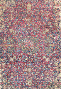 Antique Kerman Persian Rug Circa 1910