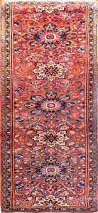 Antique Heriz Persian Runner Rug, Circa 1910