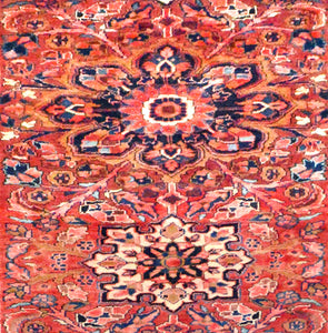 Antique Heriz Persian Runner Rug, Circa 1910