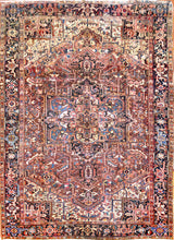 Load image into Gallery viewer, Antique Heriz Persian Rug, Circa 1890