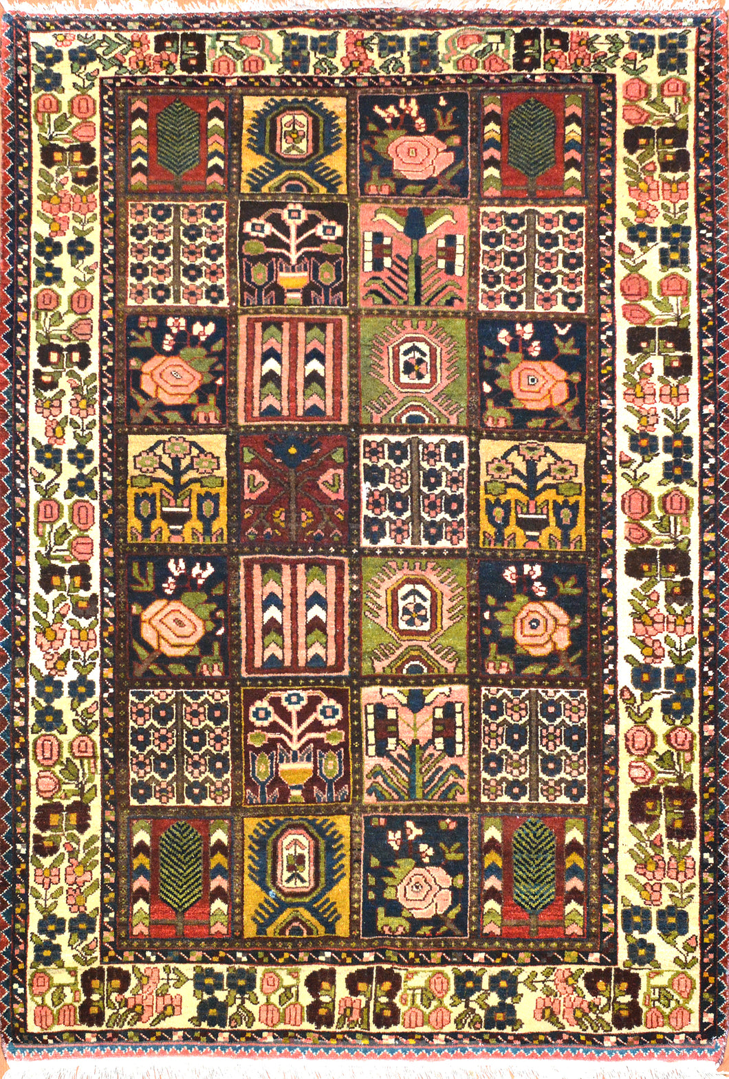 Vintage Bakhtiari Persian Rug