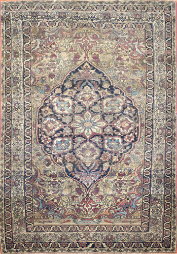 Antique Kerman Persian Rug, Circa 1890