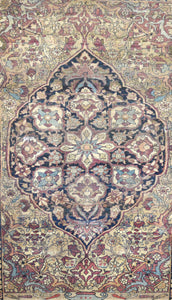 Antique Kerman Persian Rug, Circa 1890