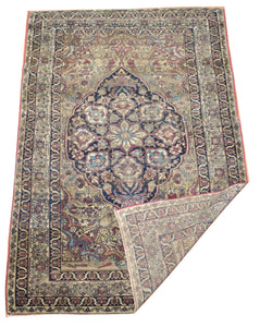 Antique Kerman Persian Rug, Circa 1890