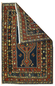 Antique Kazak Caucasian Tribal Rug, Circa 1890
