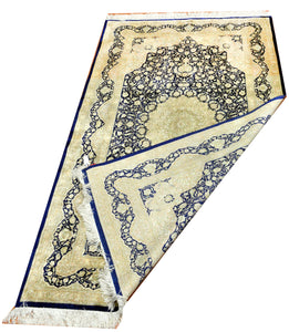 Semi Antique Persian Qum Silk Rug