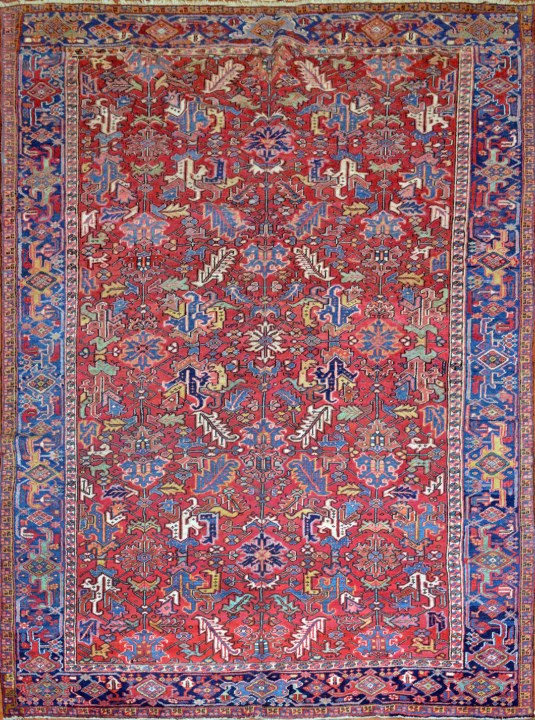 Antique Persian Heriz Rug, Circa 1890