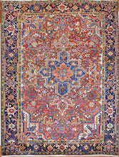 Load image into Gallery viewer, Semi Antique Persian Heriz Rug