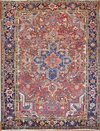 Semi Antique Persian Heriz Rug
