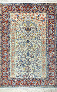 Vintage Persian Isfahan Rug