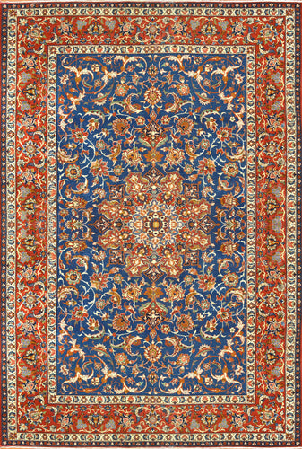 Antique Isfahan Persian Rug, Circa 1890