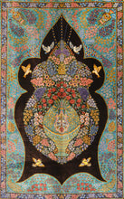 Load image into Gallery viewer, Vintage  Qum Silk Persian Rug Circa 1970