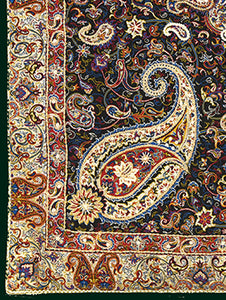 Persian Silk Termeh Tapestry Zarbaft Shab Design