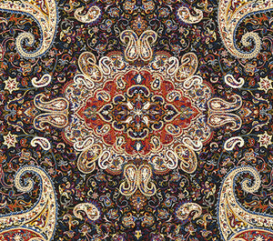 Persian Silk Termeh Tapestry Zarbaft Shab Design