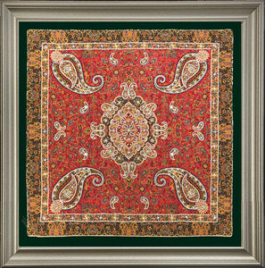 Persian Silk Termeh Tapestry Soltani Anabi Design