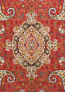 Persian Silk Termeh Tapestry Soltani Anabi Design