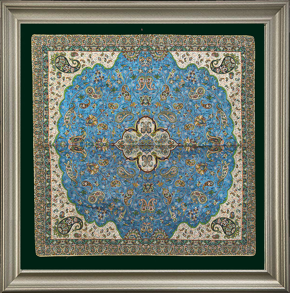 Persian Silk Termeh Tapestry Naghshe Jahan Design