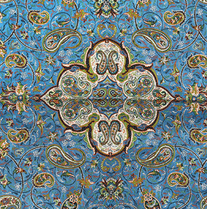 Persian Silk Termeh Tapestry Naghshe Jahan Design