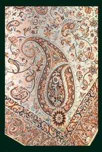 Set Of Persian Silk Termeh Tapestry Boteh Khorshid Design