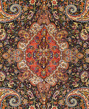 Load image into Gallery viewer, Persian Silk Termeh Tapestry Zarbaft Soltani Design