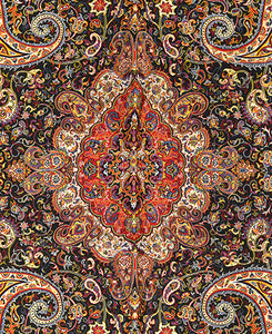 Persian Silk Termeh Tapestry Zarbaft Soltani Design