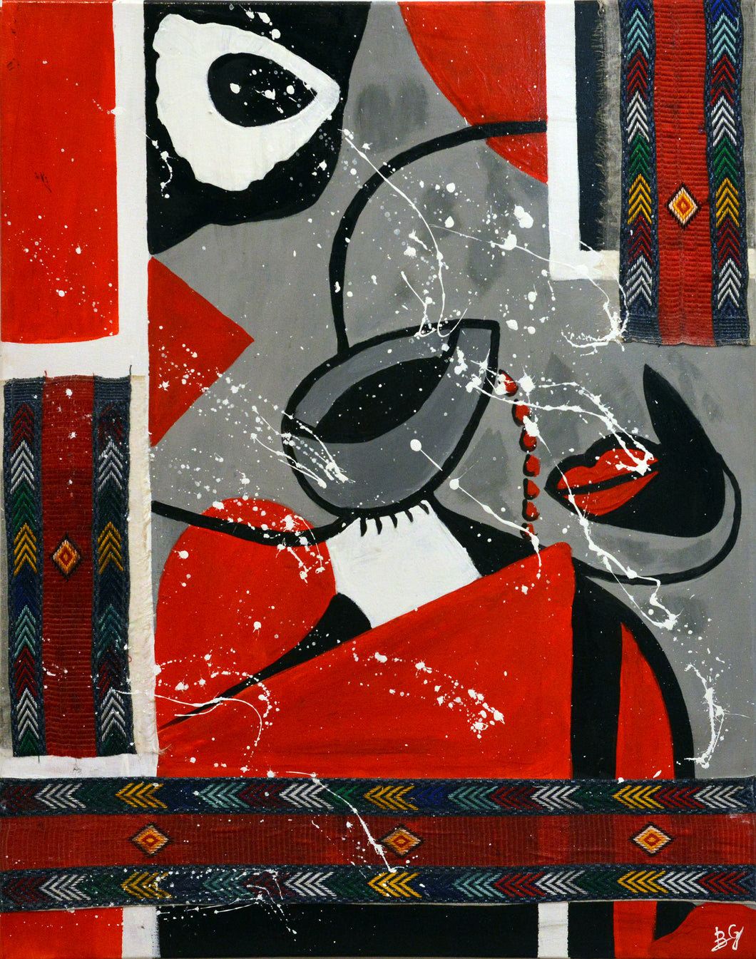 Mix Media On Canvas By Artist Rebeka Gatechew