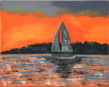 Load image into Gallery viewer, Sailing at Sunset