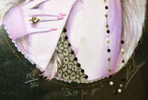 Lithograph Fashion Portrait Painting