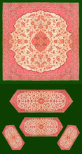 Load image into Gallery viewer, Set Of Persian Silk Termeh Tapestry Anabi Golestan Design