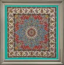 Load image into Gallery viewer, Persian Silk Termeh Tapestry Chahar Fasl Four Season Design