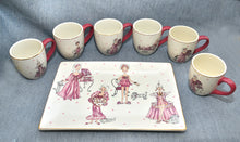 Load image into Gallery viewer, Vintage Set OF Six Coffee Set with Tray