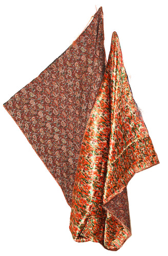 Extremely  Rare Uncut  Silk  Fabric Persian Termeh Tapestry