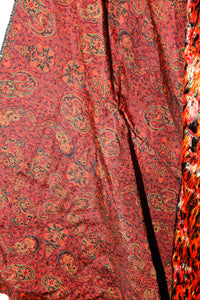 Extremely  Rare Uncut  Silk   Persian Termeh Tapestry Fabric