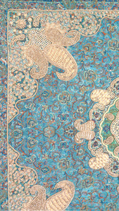 Blue Star Diamond Persian Silk Termeh