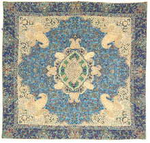 Load image into Gallery viewer, Blue Star Diamond Persian Silk Termeh