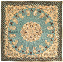 Load image into Gallery viewer, Blue Diamond Persian Silk Termeh