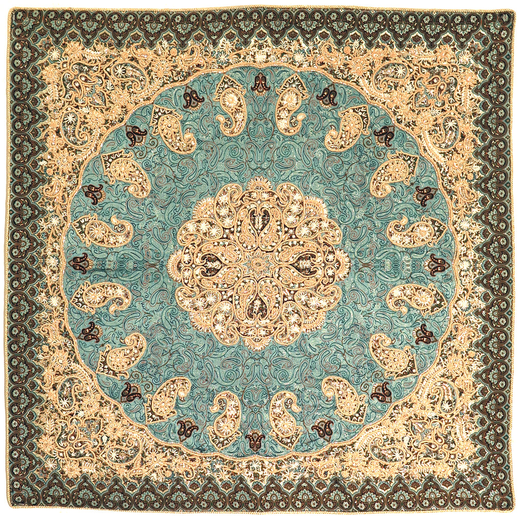 Blue Diamond Persian Silk Termeh