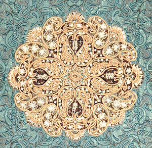 Blue Diamond Persian Silk Termeh