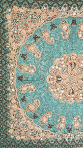 Blue Diamond Persian Silk Termeh