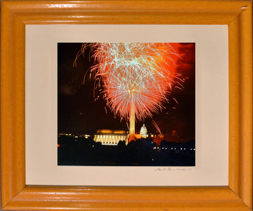 4th of July Fire Works Washington Dc With Monument