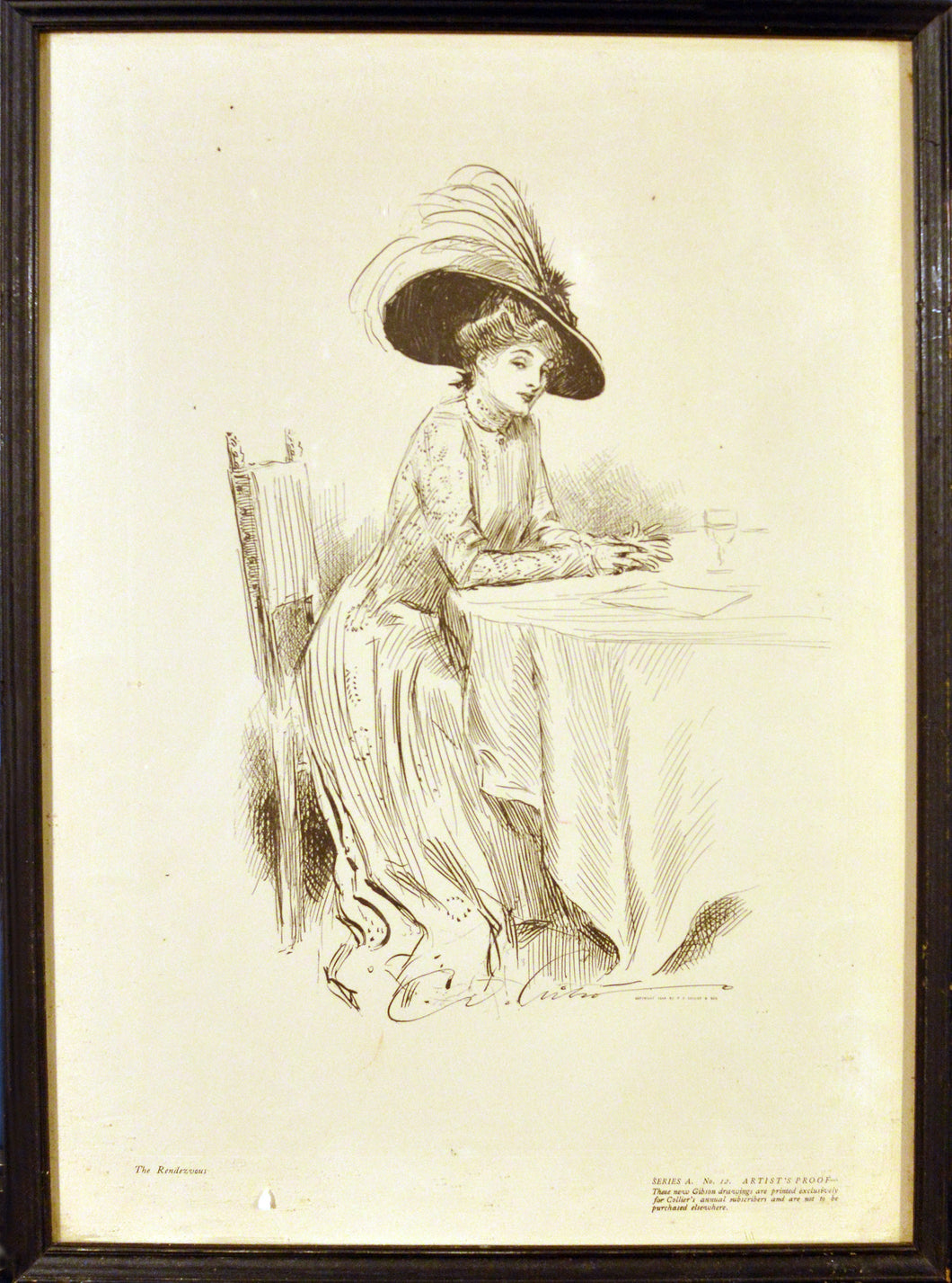 Collectible Portrait of Lady by Gibson