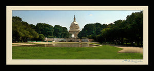 Watercolor Effect Photo Print of U.S. Capitol East Side