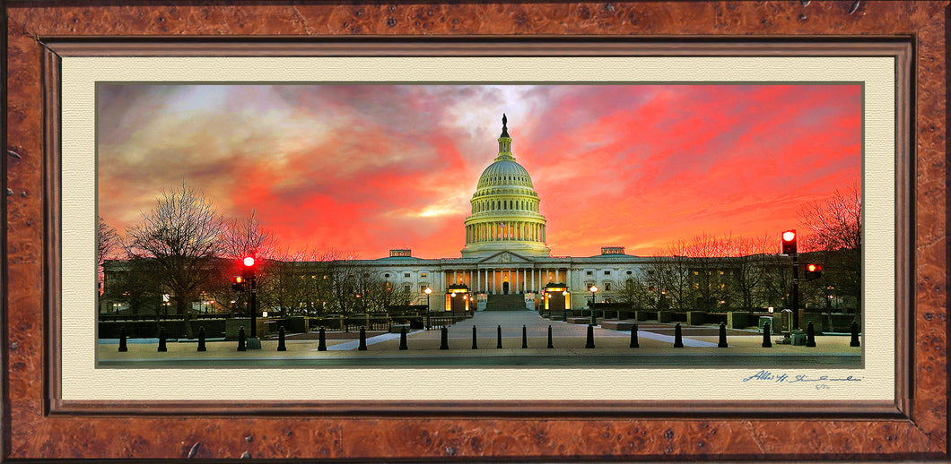 Spectacular Sunset Photo of The U.S. Capitol